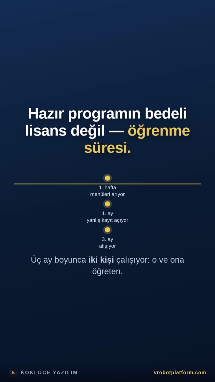 Yeni eleman başladı — programı kim öğretecek
